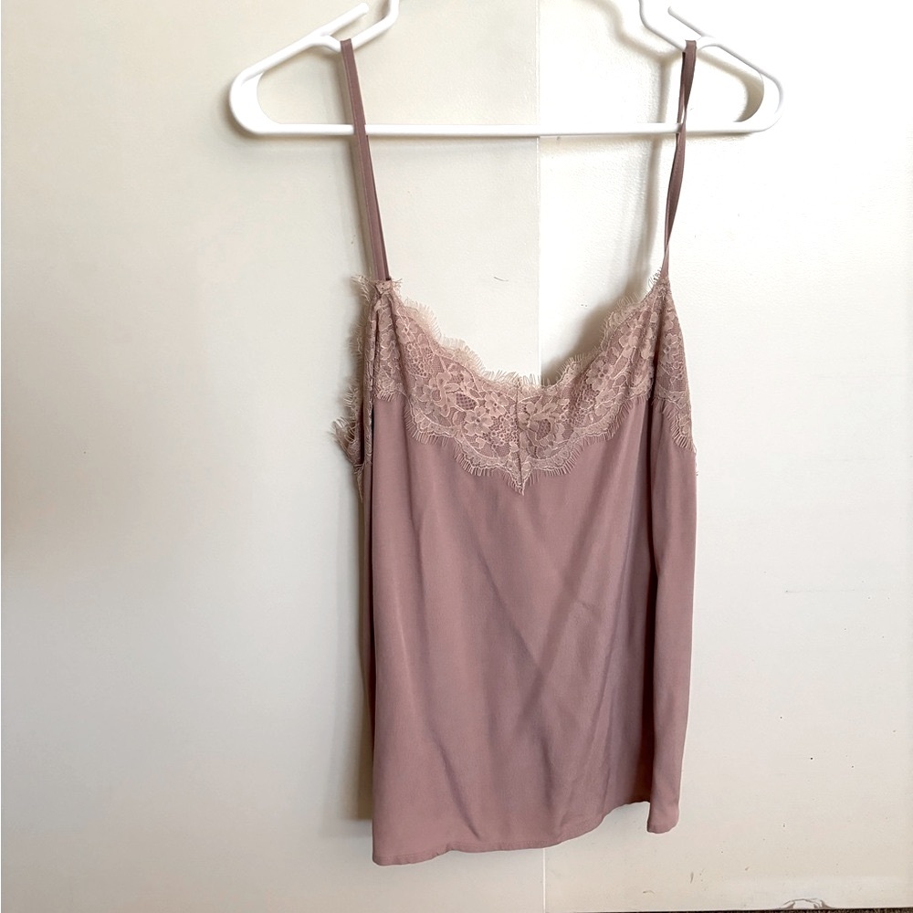 Wishlist Apparel pink / mauve lace camisole.